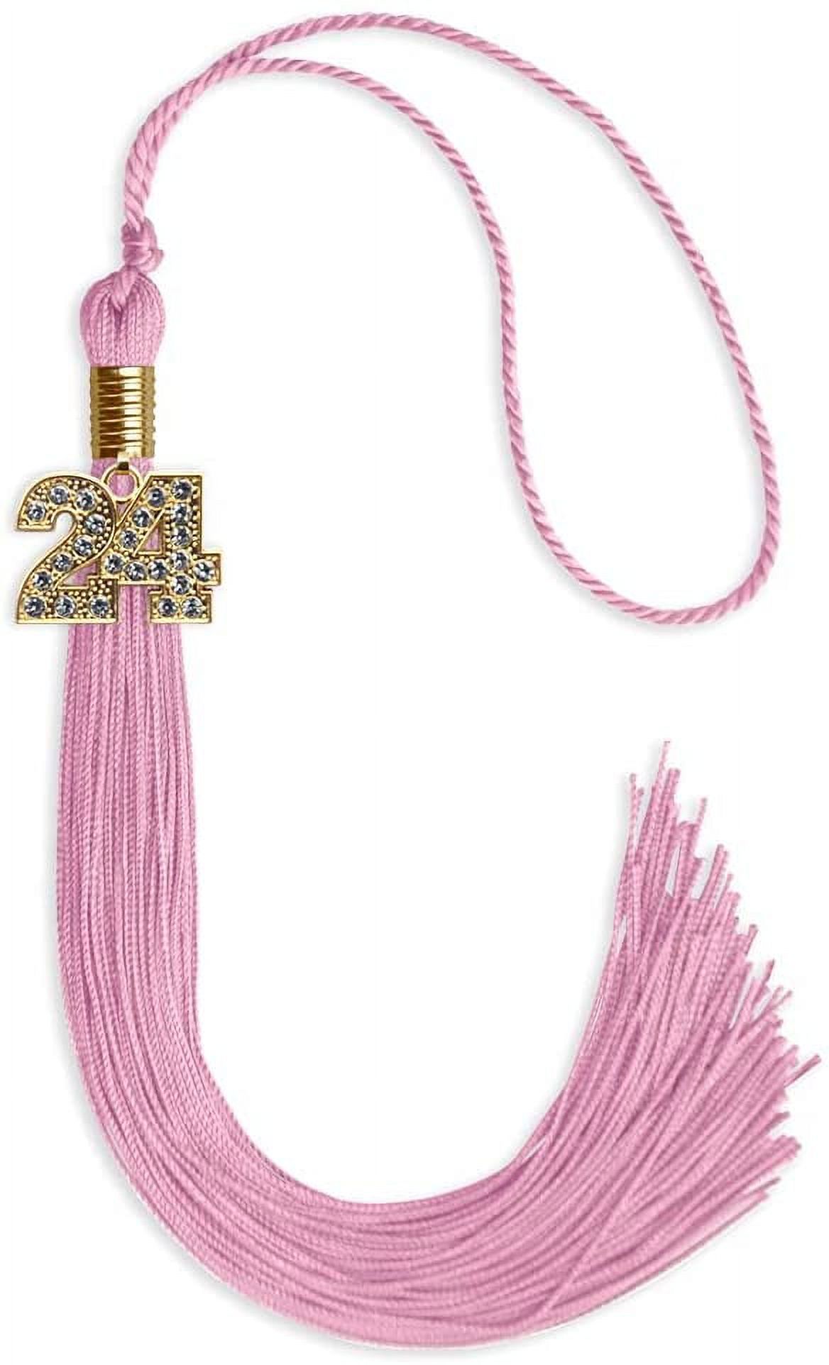 Endea Graduation Single Color Tassel with Gold Bling Charm (Pink, 2024) 